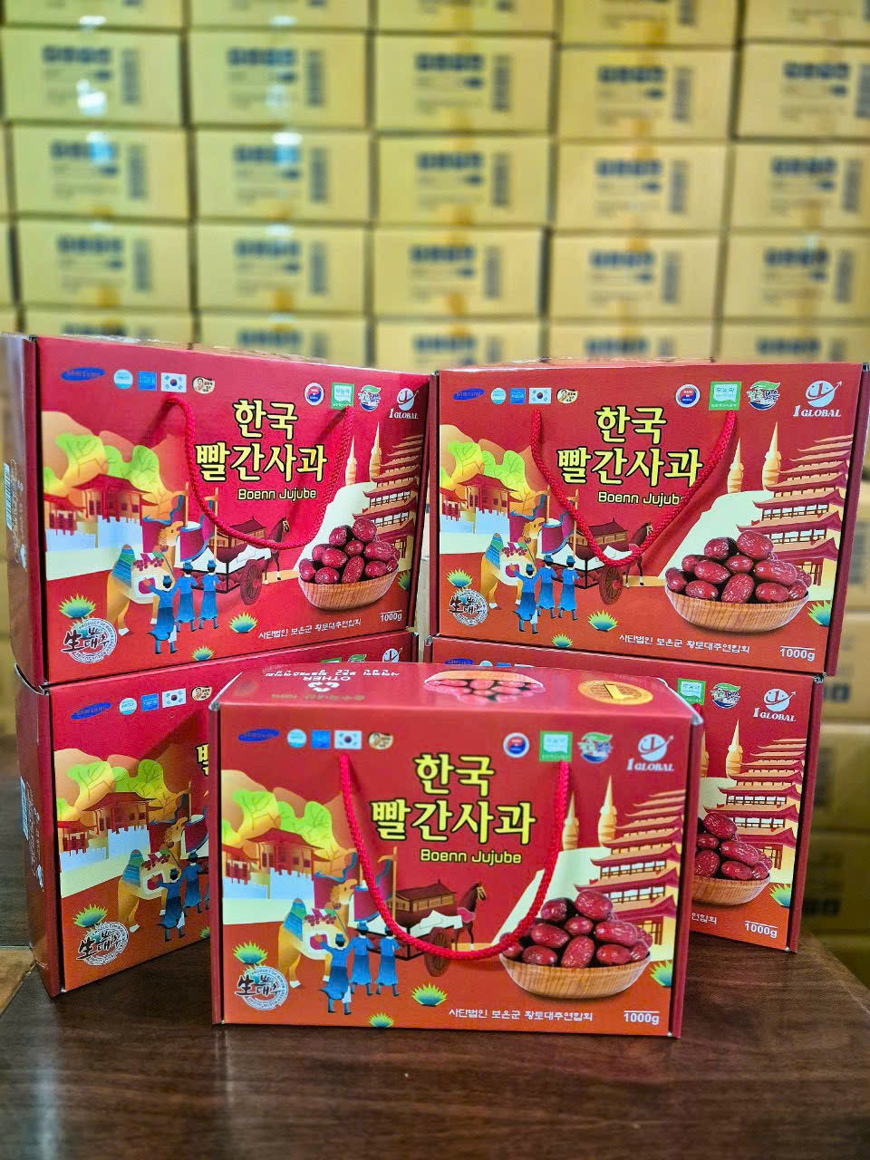 Táo Đỏ Tiến Cung Sấy Khô Hộp 1000g